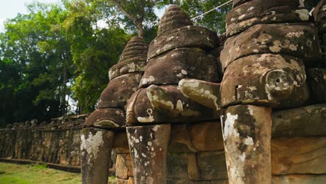 terrace of elephants bas-relief, cambodia