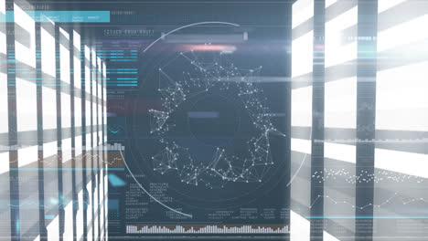 Animation-of-scientific-data-processing-over-computer-servers