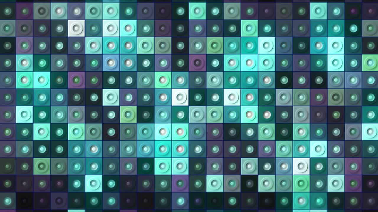 원과 사각형으로 된 추상적인 기하학적 패턴