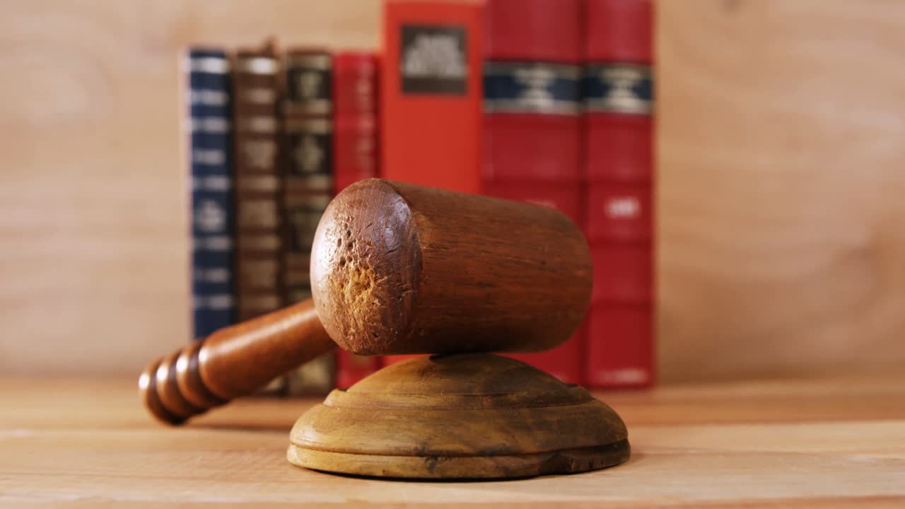 primer plano de los jueces martillo