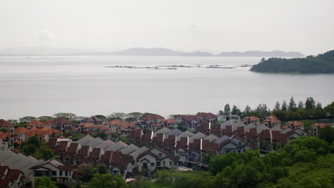 green city view in penang island. green environment