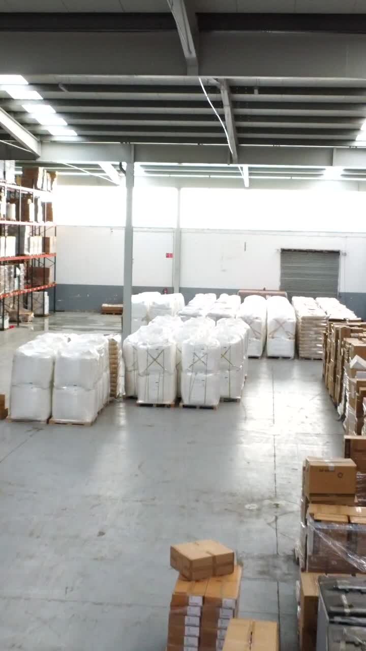 Warehouse Interior with Stored Goods