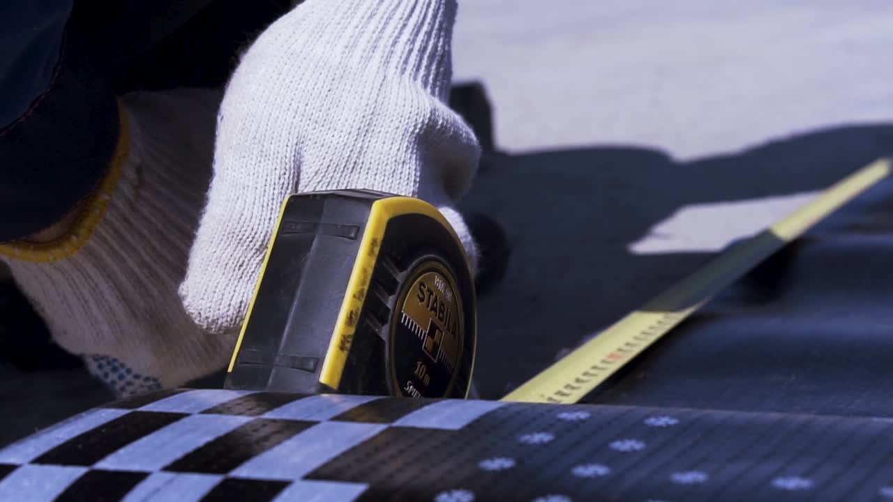 설치용 지붕 재료 측정