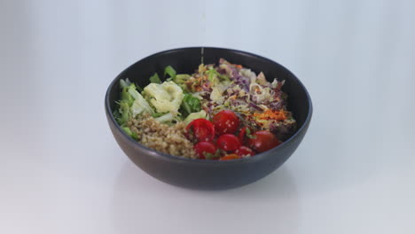 Chilean-Salad-tomato-cherry-lettuce-coleslaw-quinoa