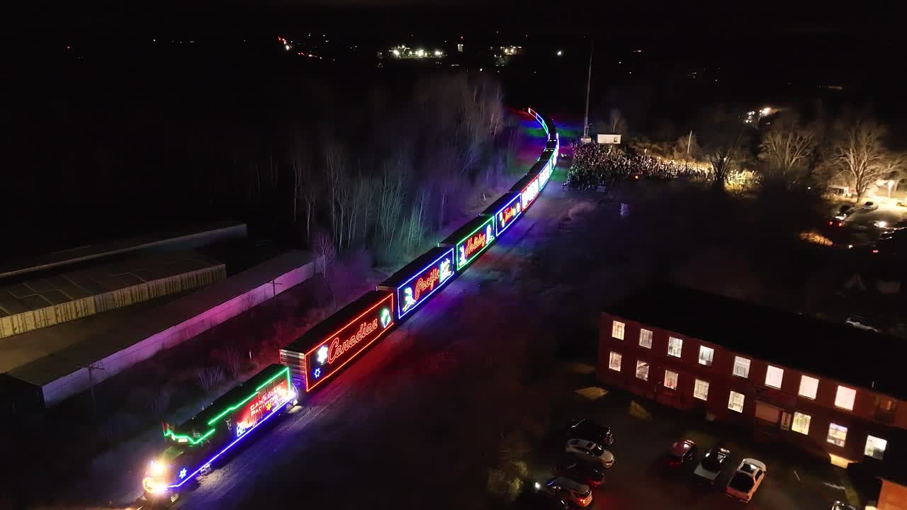 CP Holiday Train in Perth  Ontario Canada November 2022