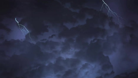 animation of storm clouds over lightning