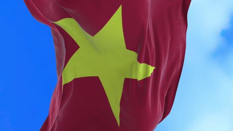 seamless loop of vietnam flag.