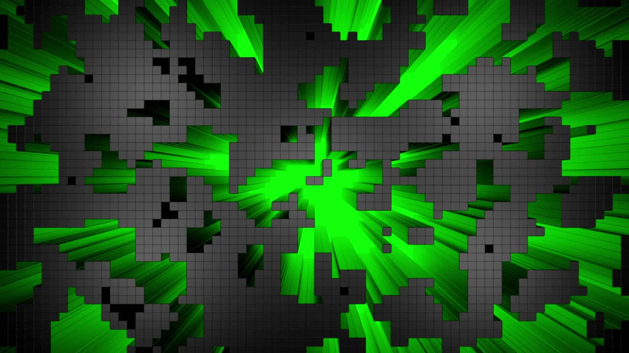 fondo pixelado abstracto verde y negro