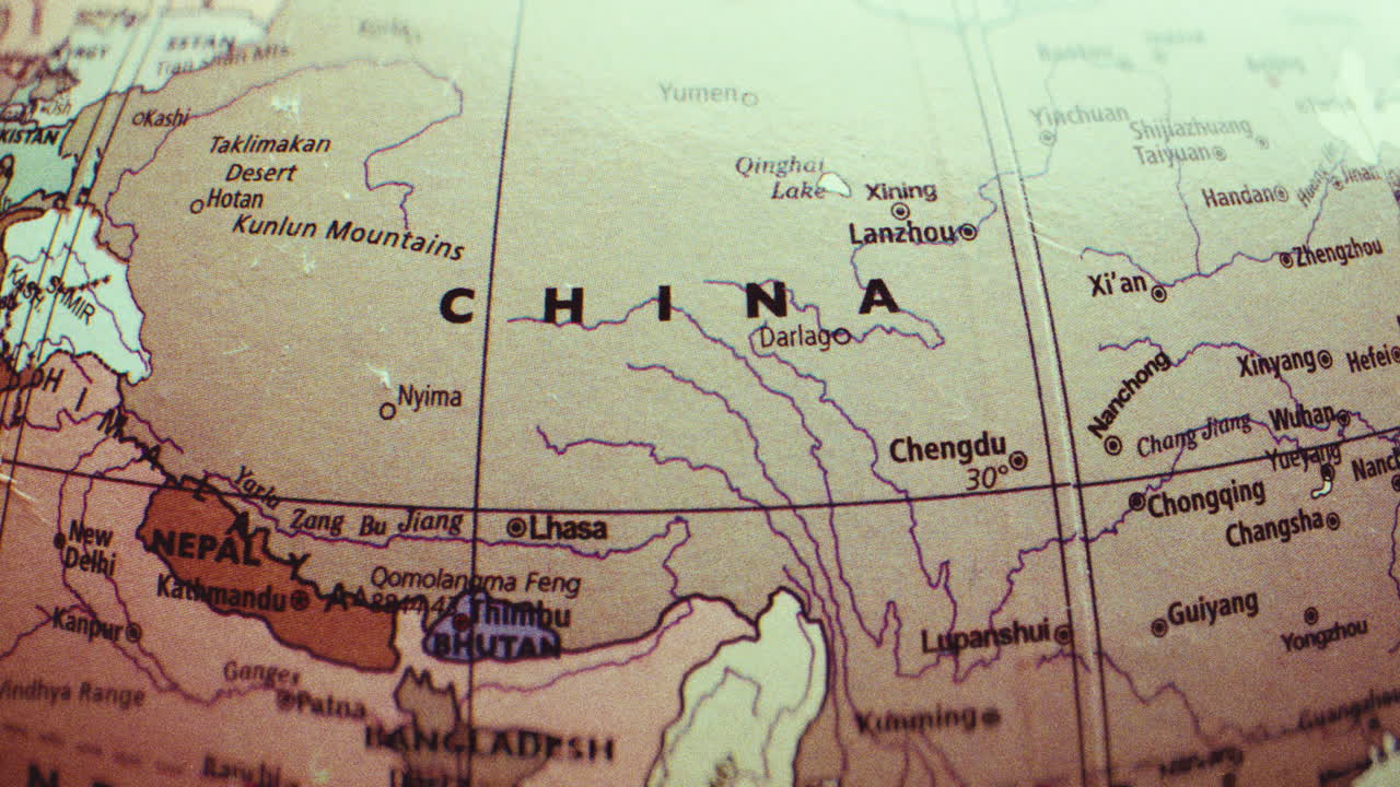 Map of China and Surrounding Regions