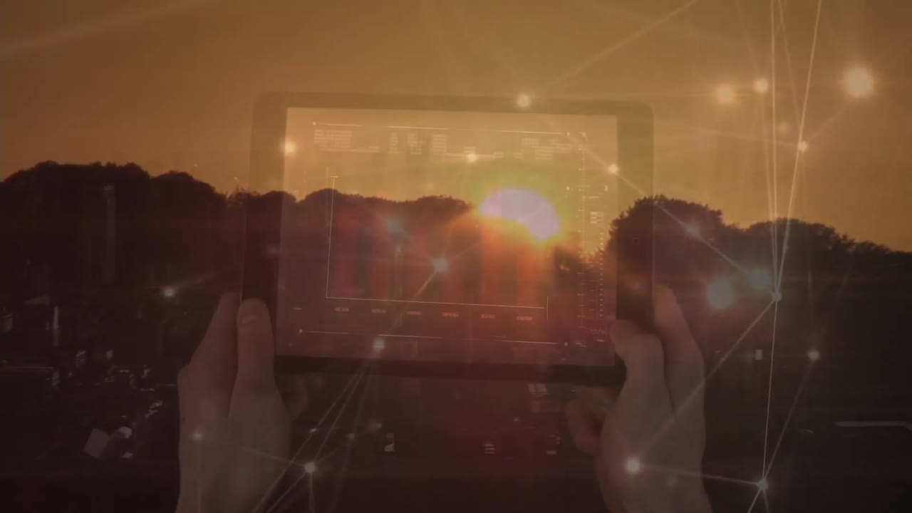 스크린의 애니메이션, 풍경에 대한 연결 네트워크