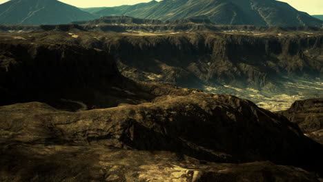 dark and dramatic mountain landscape