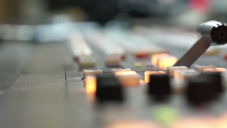 audio mixer in action