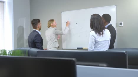 reunión de negocios y presentación
