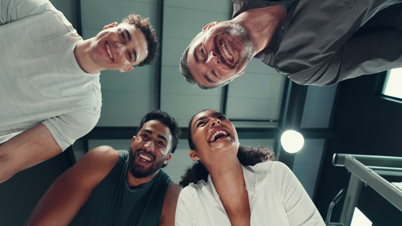 Group of friends at the gym