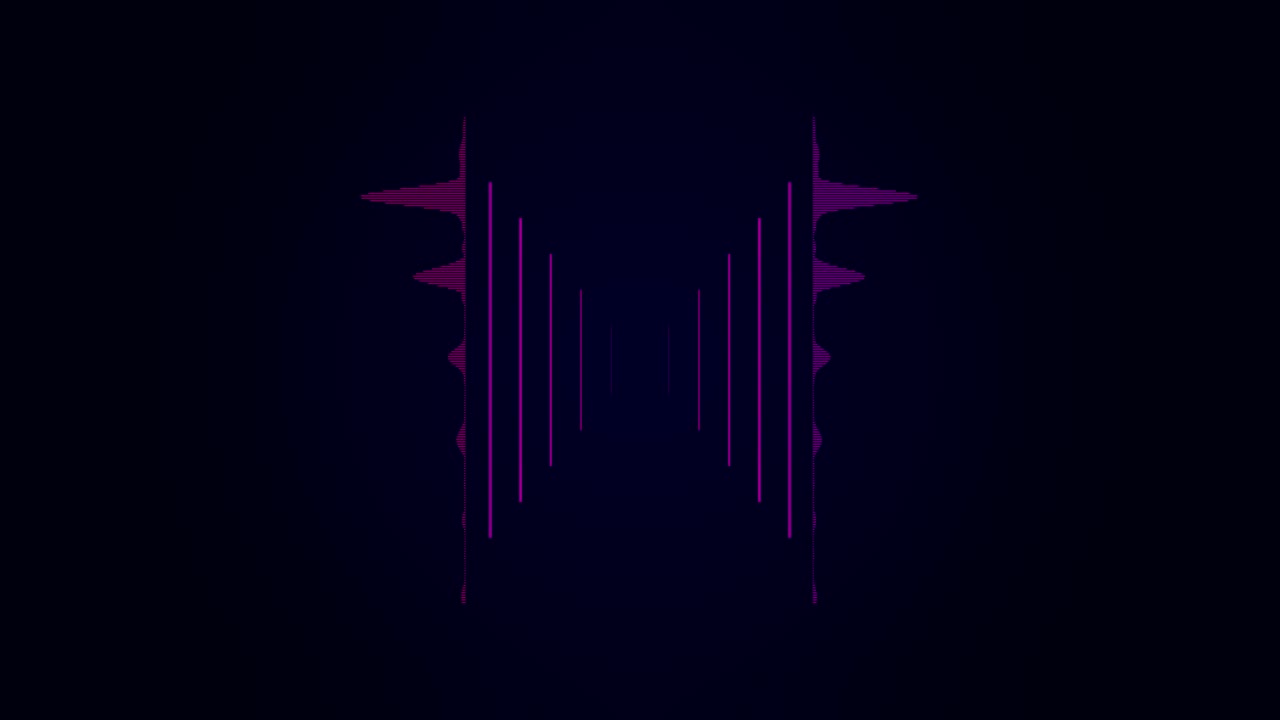 forma d'onda audio astratta visiva