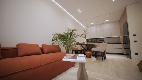 modern open-concept apartment interior