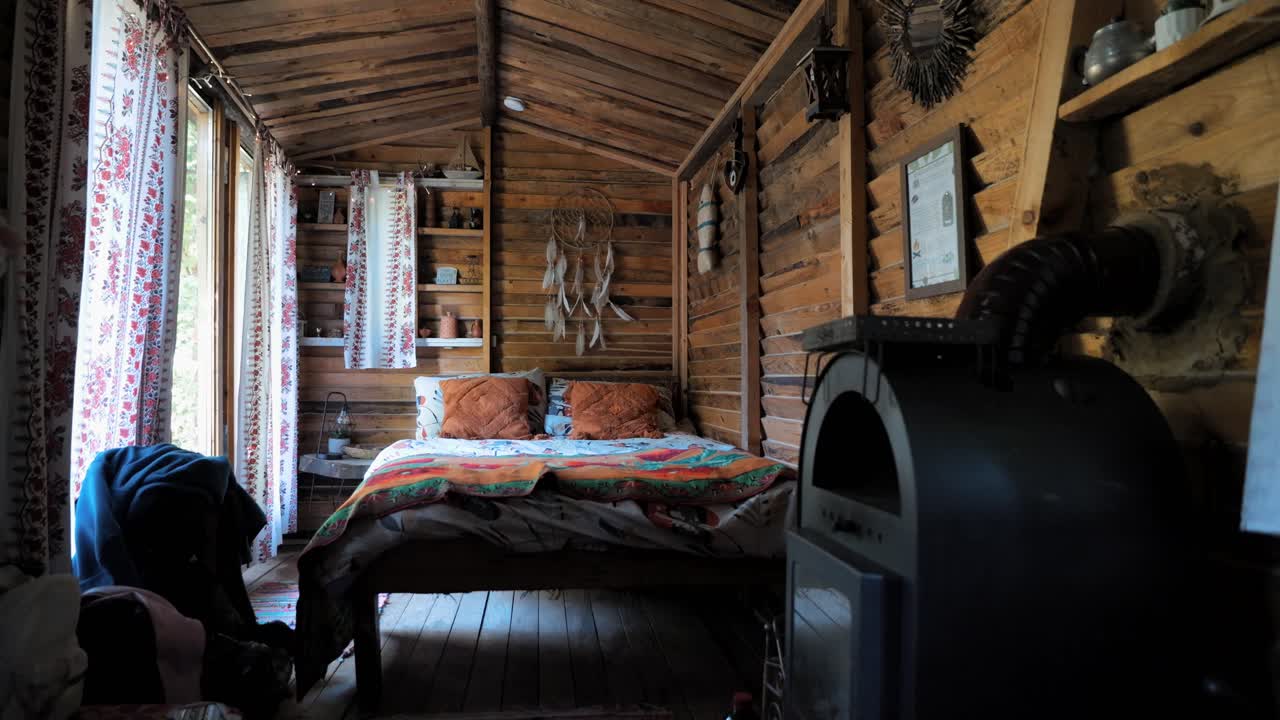 자연 속의 별장 영상, 야외, 캠핑