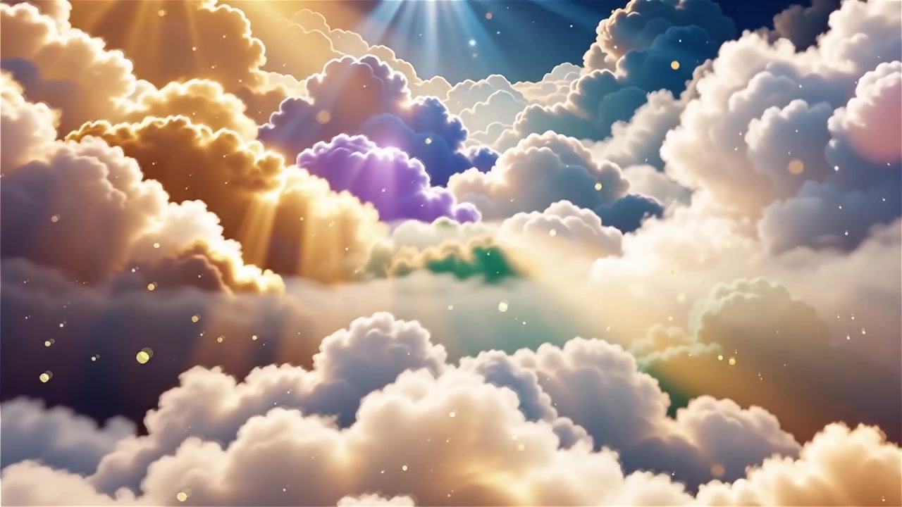 Christian Heavenly Light Worship Background