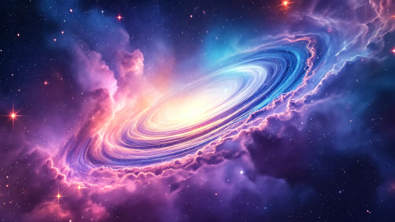 galaxia espiral en el espacio profundo