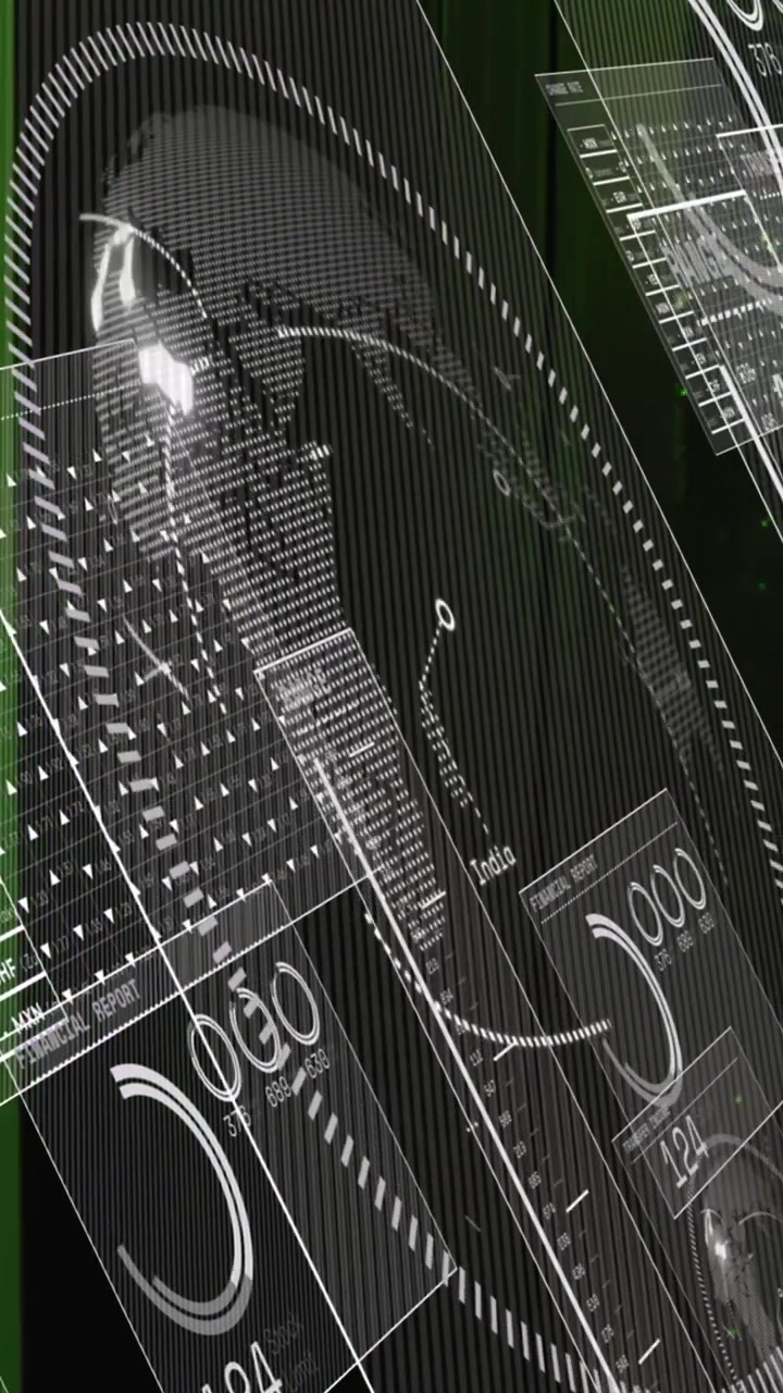 Animation of data processing over computer servers