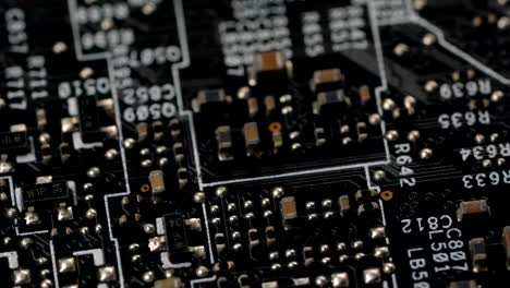 circuit board, technology background rotates