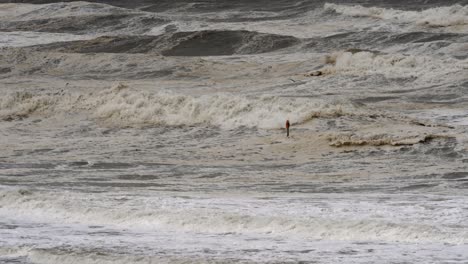 stormy ocean waves