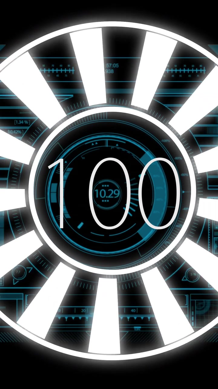 Loading progress bar animation over futuristic digital interface with data charts