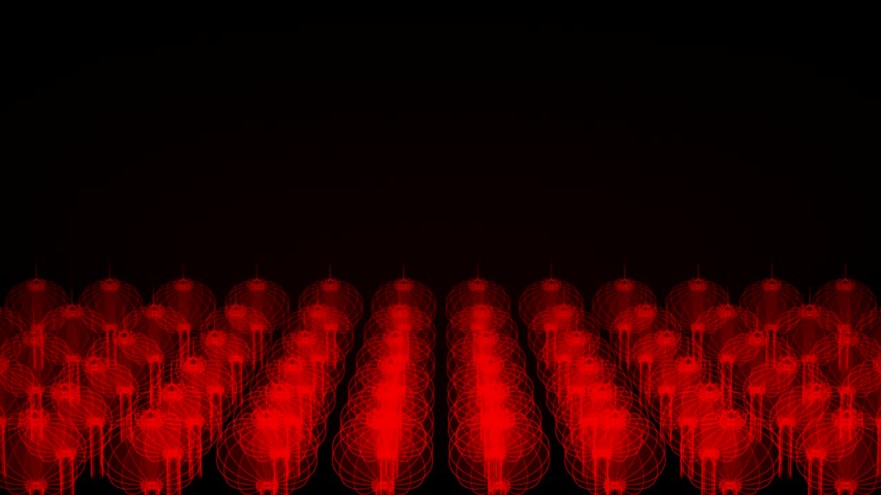 3D isometric virtual transparency Chinese lantern moving rotate, Celebrate new year festival concept design on red gradients background, seamless looping animation 4K with copy space