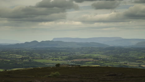 time lapse of rural agricultural nature landscape during the day in ireland