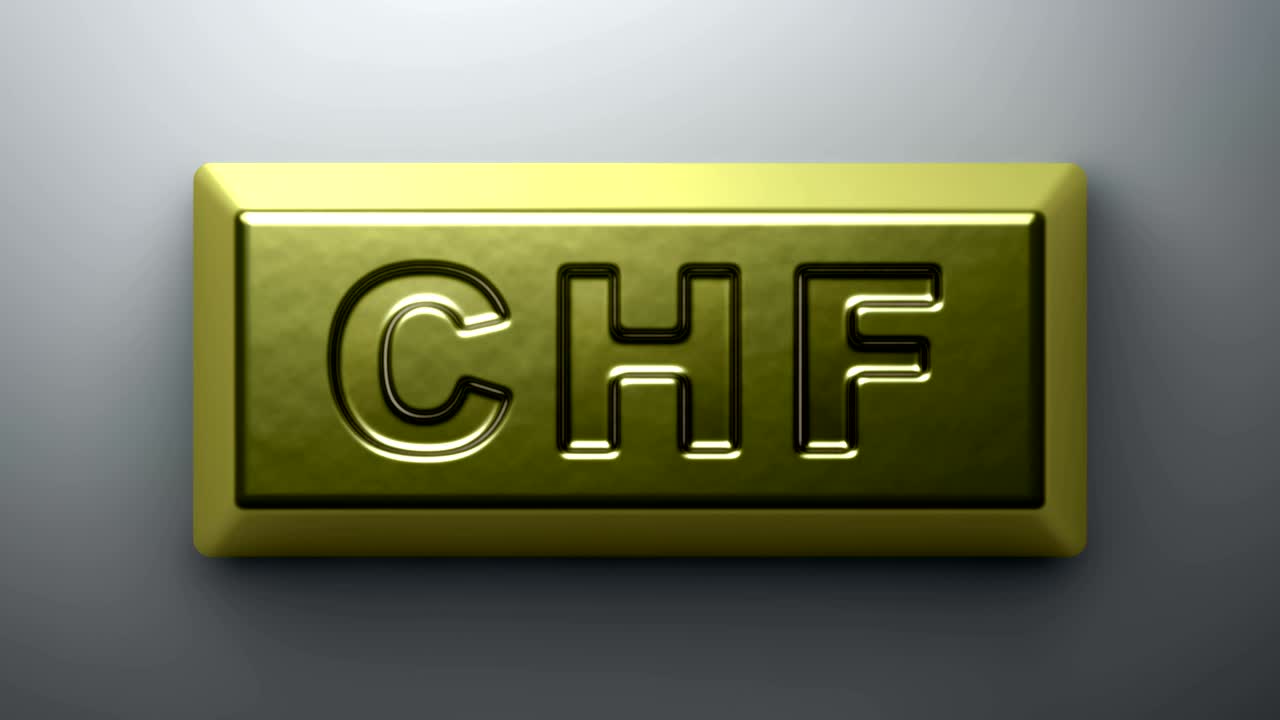 швейцарский франк. циклические кадры с разрешением 4k.