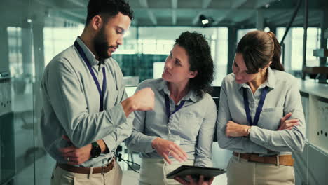 business team meeting and discussing in the office