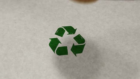 recycling stamp and stamping loop animation