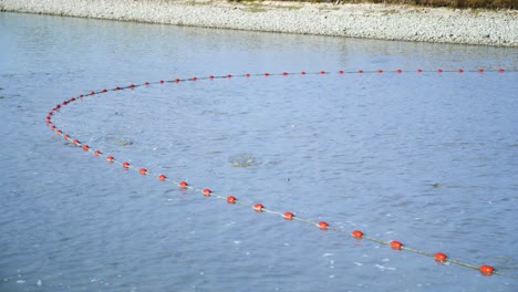 fishing net in a calm river