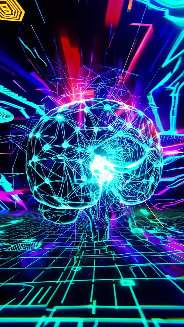 AI Brain Technology Visualization