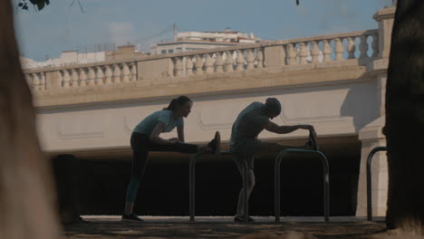 Entrenamiento-Al-Aire-Libre-Con-Ejercicios-De-Estiramiento.