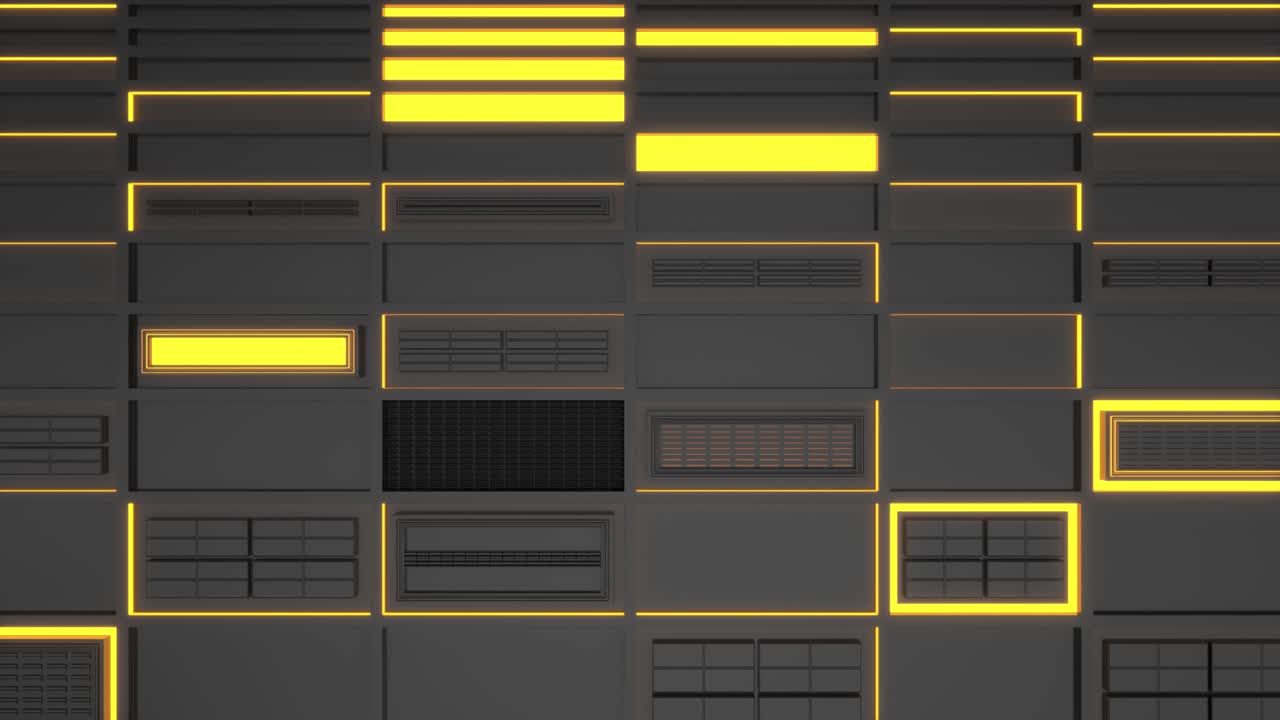 bucle de fondo tecnológico o industrial futurista animado