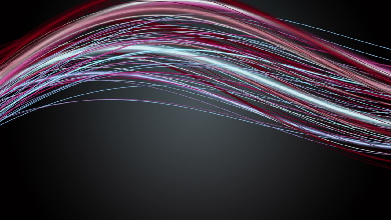 느린 동작에서 줄무 파동 객체와 환상적인 애니메이션, 4096x2304 루프 4k