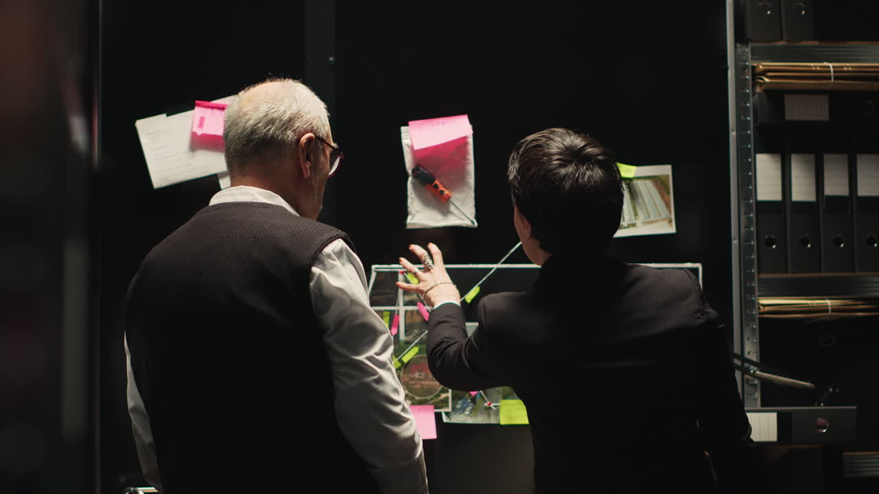 Detectives Investigating a Crime Case