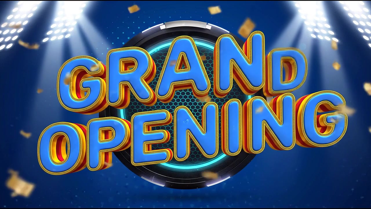 Grand Opening Promotional Title Animation for Business Launch