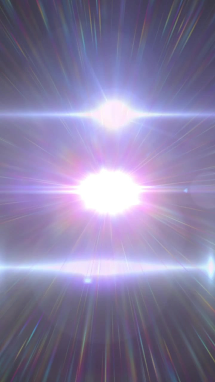 Animatie van lichtsporen en lichtpunten op zwarte achtergrond