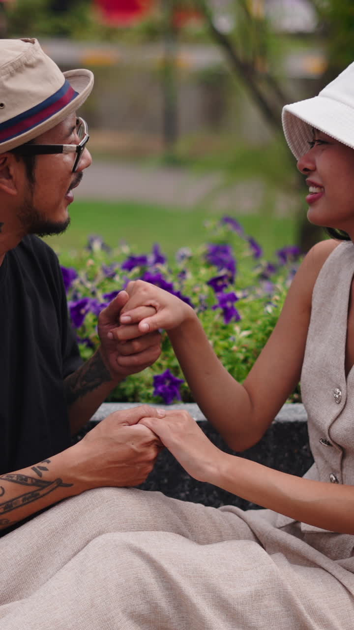 Couple Enjoying a Moment in the Park