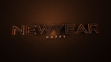 Dark-monochrome-Happy-New-Year-text-on-brown-gradient