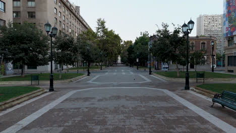 Santiago-De-Chile-La-Moneda-Paseo-Bulnes-Aerial-View-Traveling