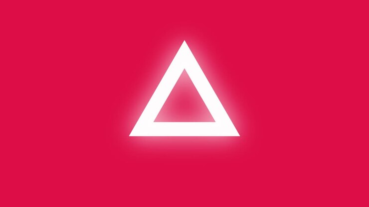Triángulos futuristas y relámpagos