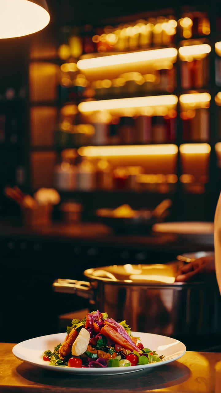 맛있는 러드를 준비하는 셰프