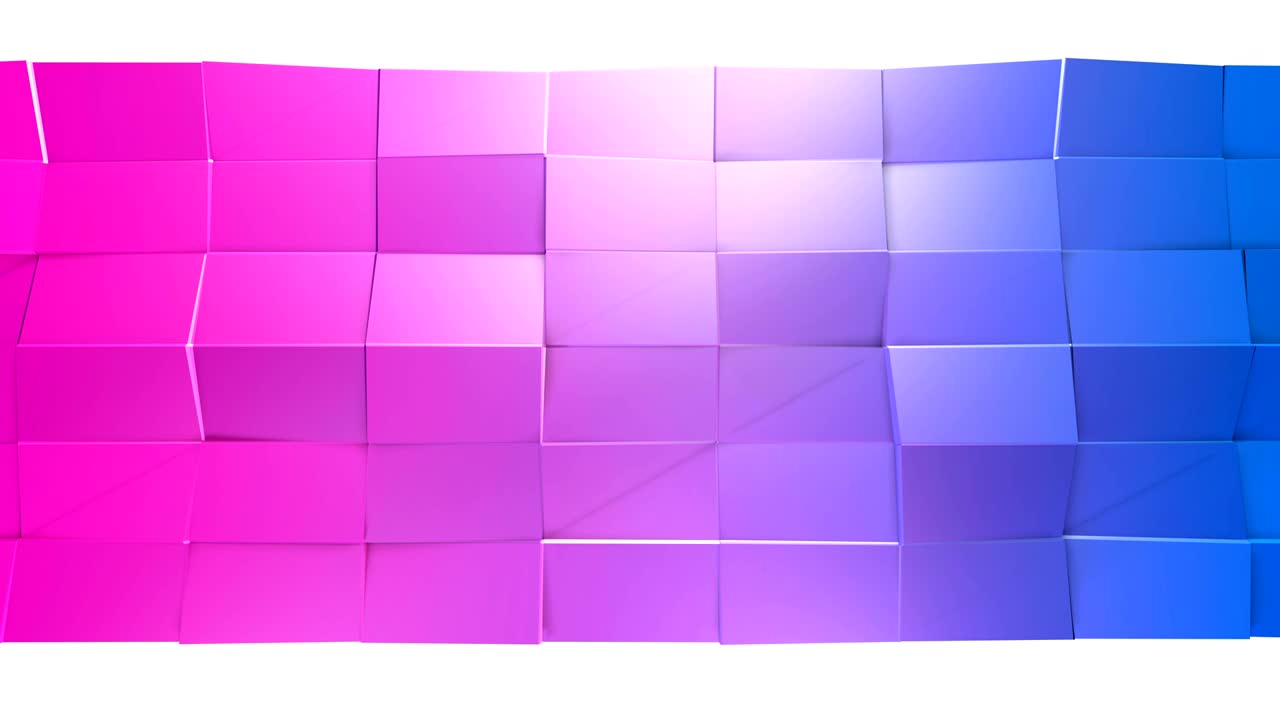 4k limpio bajo poli fondo animado en bucle. animación 3d sin costuras en estilo geométrico moderno con colores de gradiente modernos. fondo creativo simple. colores de gradientes rojos azules, plano 1