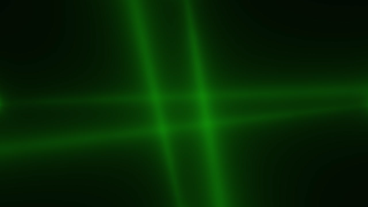 haces de luz verde brillante en degradado negro