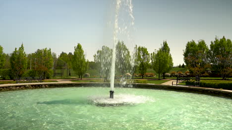 fountain slow motion stock video footage