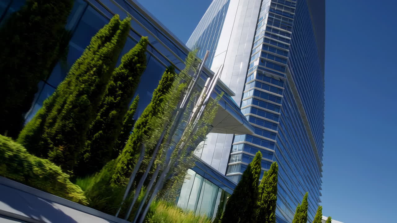 exterior de un rascacielos moderno