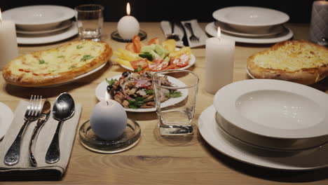 Festively-decorated-and-beautifully-served-Thanksgiving-table.-Slider-shot